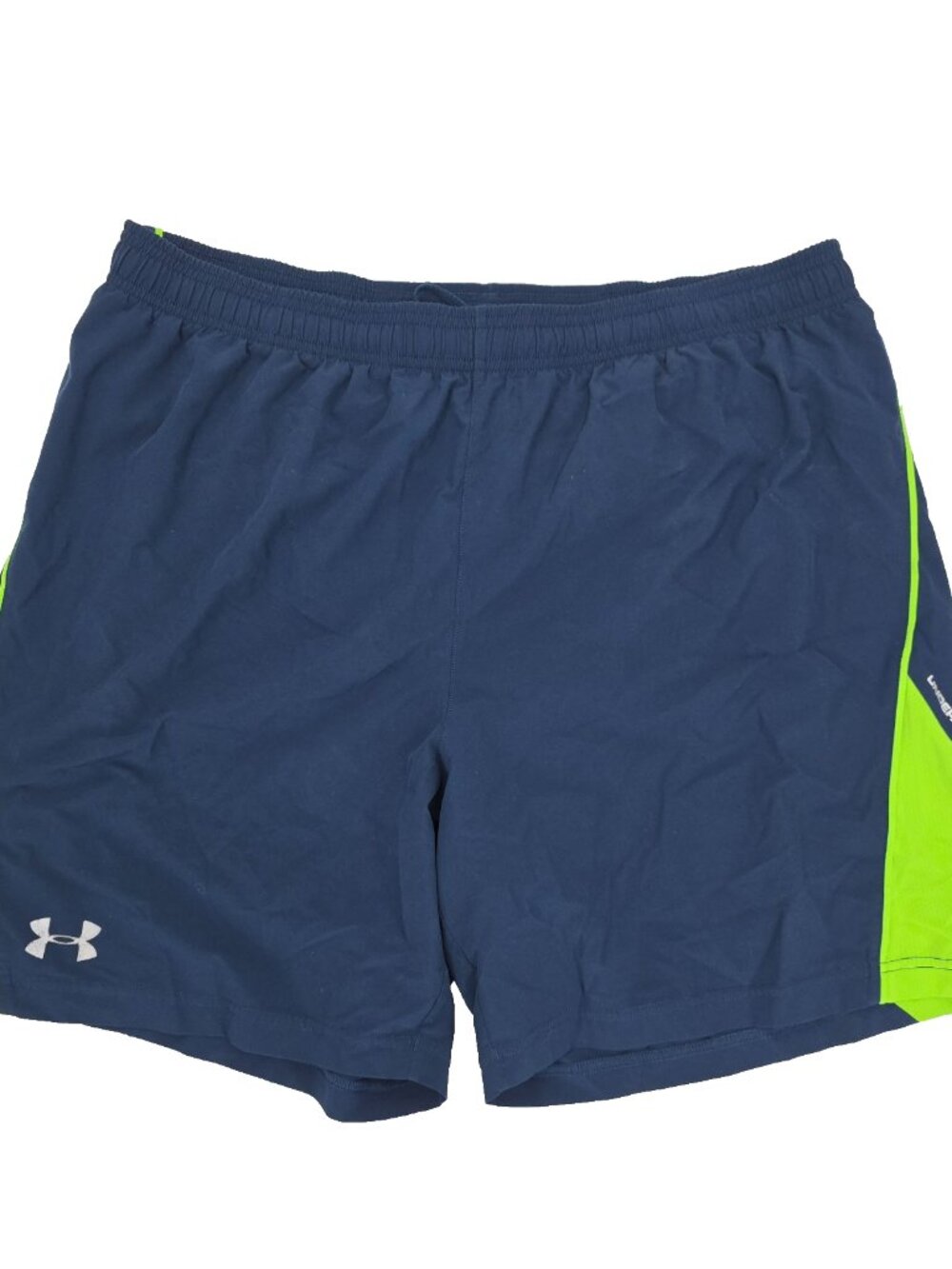 Under Armour Athletic Shorts Mens XL Blue Fitted Heatgear Mesh Lined Gym Active